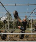 Kliūčių ruožas – lipimas per padangas, Alfa Park nuotykių trasa